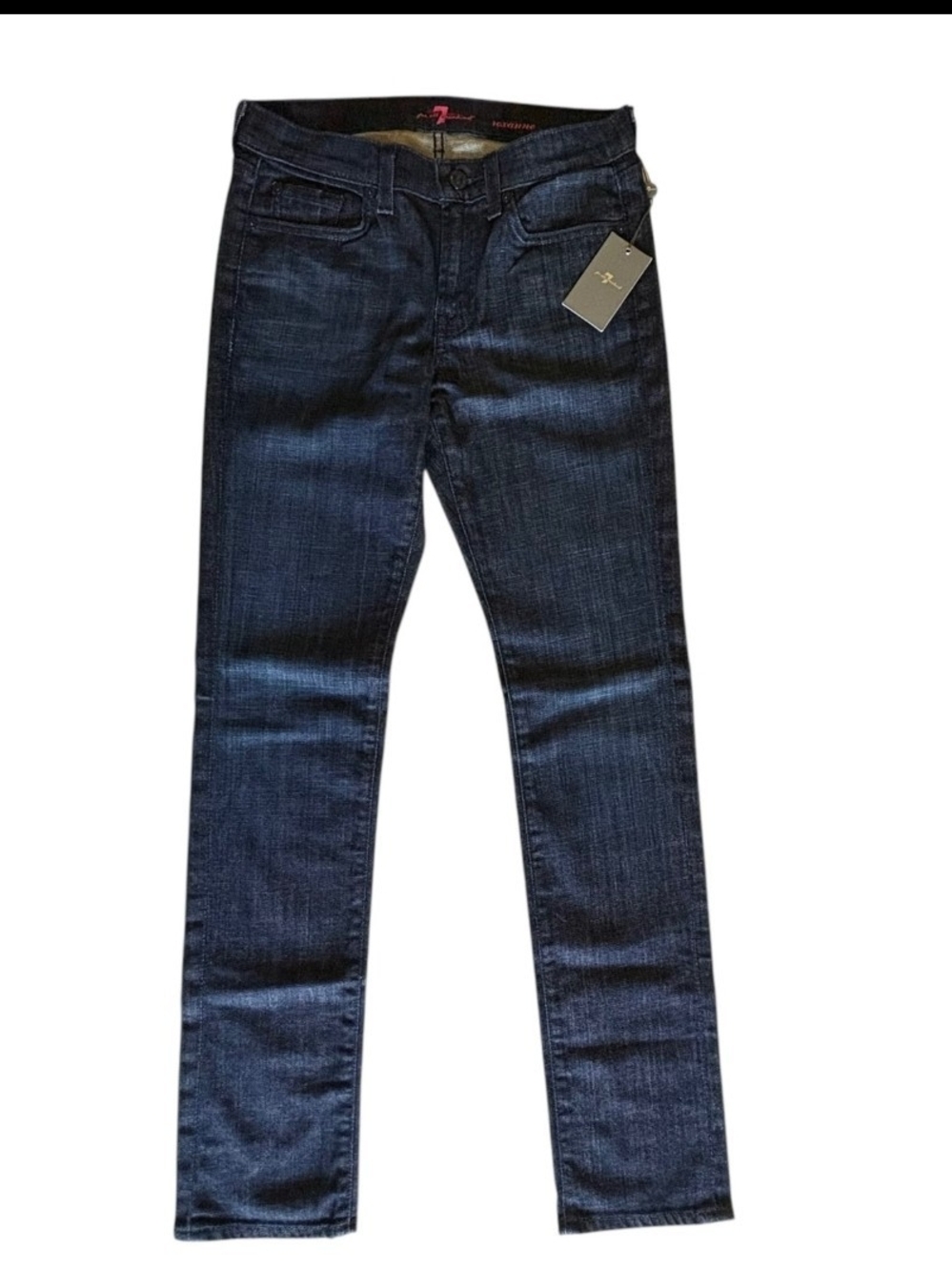 7 For All Mankind Roxanne Size 14 Dark Wash Denim Jeans NWT Slim Fit